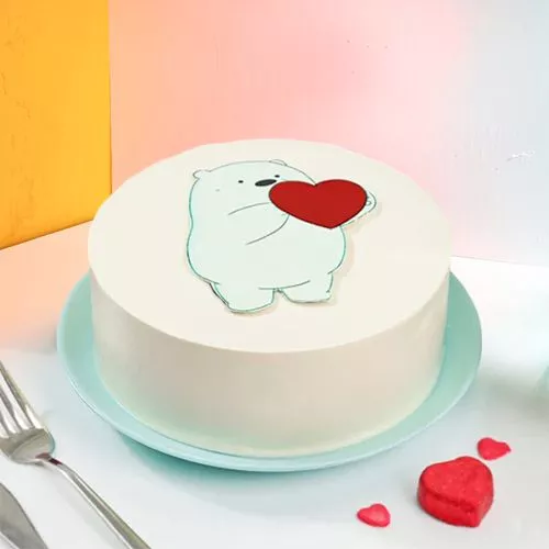 Heartfelt Bear Cake Treat