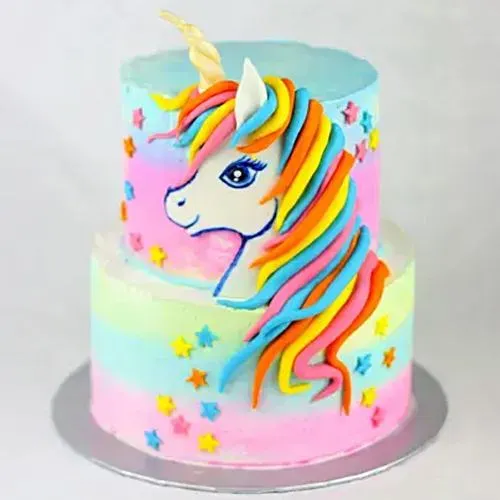 Unicorn Cake Cupcakes for a Party Stock Photo - Image of balloons, dessert:  107397554