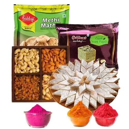 Deliver perfect holi sweets hamper to Hyderabad Today, Free Shipping -  HyderabadOnlineFlorists