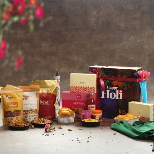 Holi Special Adorable Assorted Goodies Hamper - Avon Bakers