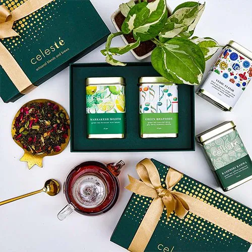 Send Tridosha Tea Gift Set to Kerala, India - Page Details :  keralaflowersgifts.com
