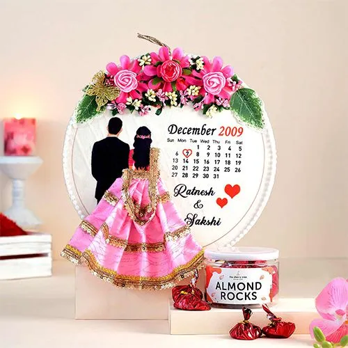 Customized Anniversary Calendar N Chocolates