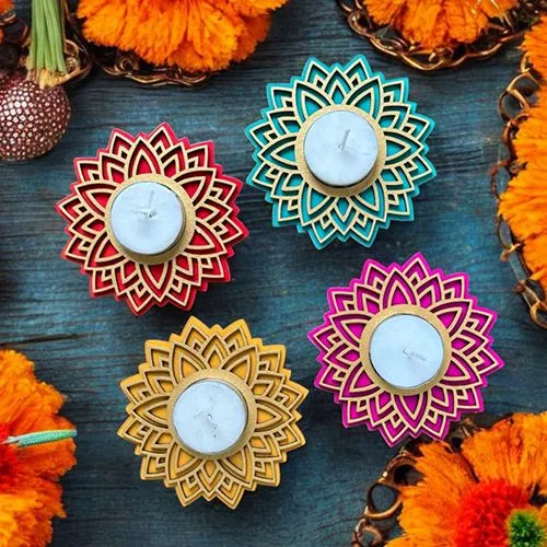 Eco Friendly Mandala Candle Holders