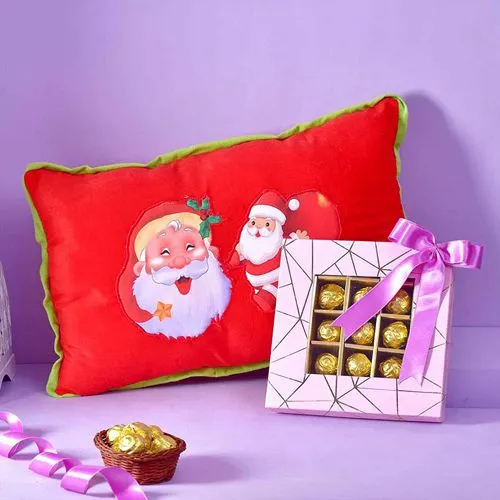 Beautiful Santa Pillow  N  Chocolate Box