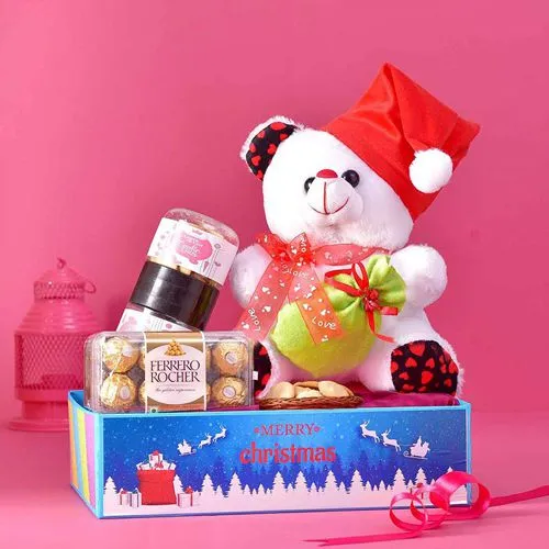 Christmas Teddy N Treats Hamper