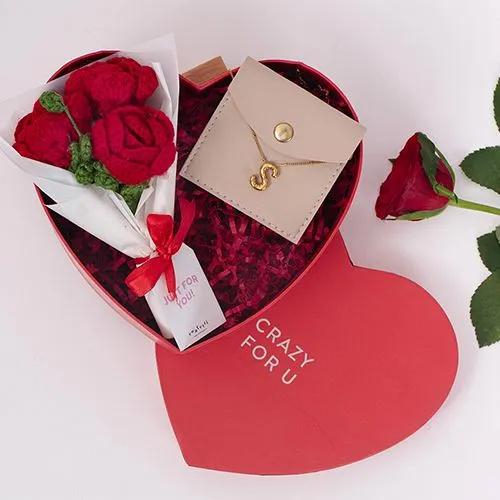 Personalized Necklace  N  Roses