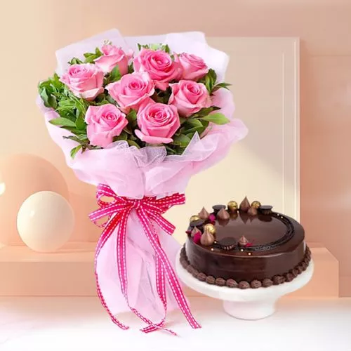 Roses N Truffle Cake Indulgence