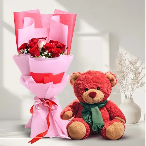 Heartfelt Blossom  N  Bear Bundle