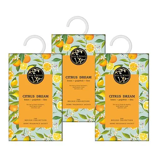 Zesty Citrus Dream Aroma Sachet Collection