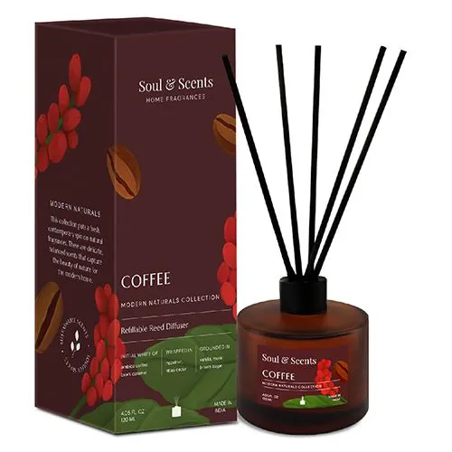 Premium Coffee Reed Diffuser Set