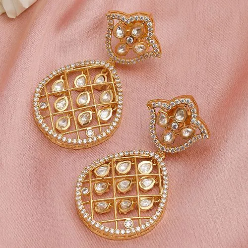 Luxe Diamond Embellished Earrings