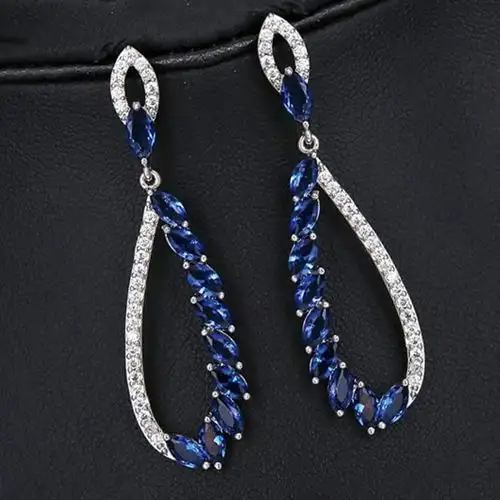 Dazzling Crystal Studded Dangler Earrings