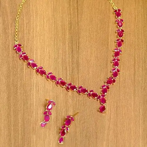 Remarkable Ruby Necklace Set