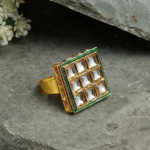 Remarkable Kundan Ring