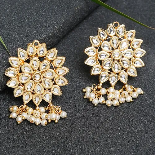 Majestic Kundan Earrings Pair