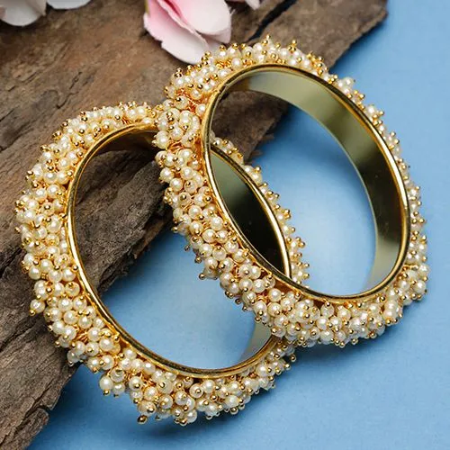 Classy Pearl Bangles Set