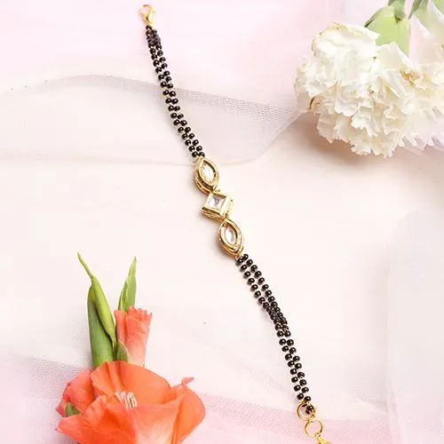 Traditional Kundan Bracelet Mangalsutra