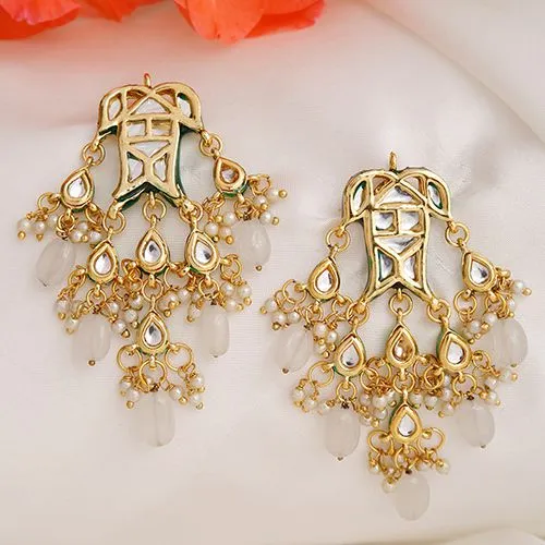 Refined Kundan Earrings Pair Gift