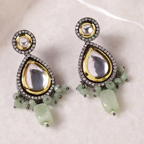 Chic Kundan Statement Earrings