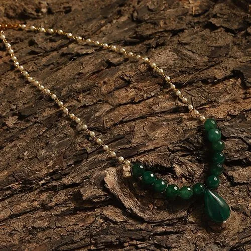 Natures Charm Green Necklace