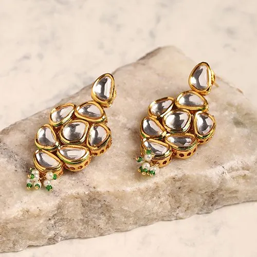 Classic Kundan Chandbali Earrings