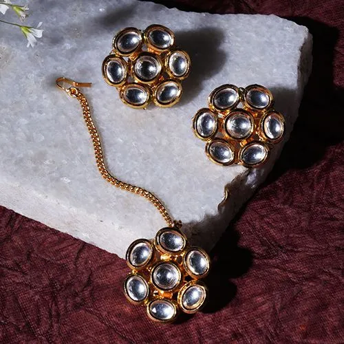 Traditional Kundan Charm Set