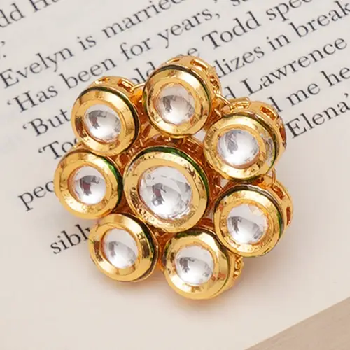 Kundan Petal Statement Ring