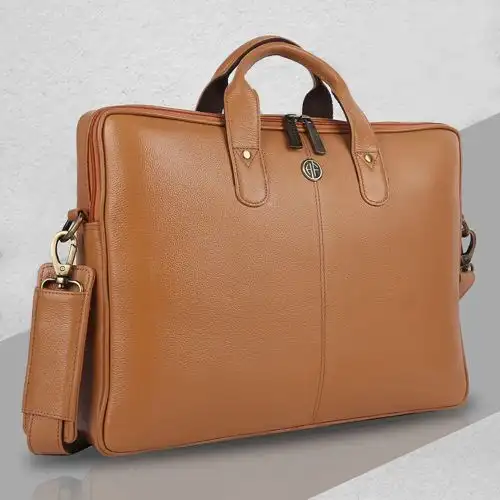 Stunning Mens Leather Laptop Bag