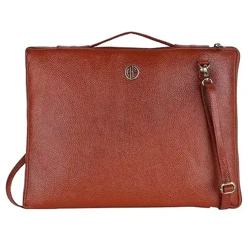 Stylish Leather Slim Laptop Sleeve Bag