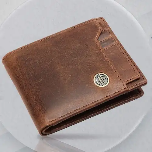 Attractive Leather RFID Protected Wallet