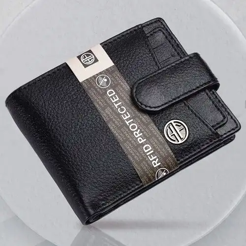 Premium RFID Protected Leather Mens Wallet
