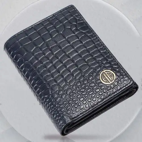 Amazing RFID Protected Trifold Leather Mens Wallet