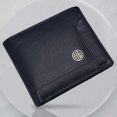 Trendy Leather RFID Protected Mens Wallet