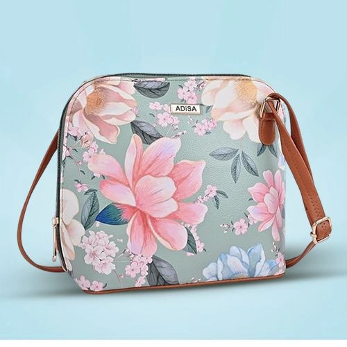 Stunning Floral Print Crossbody Sling Bag