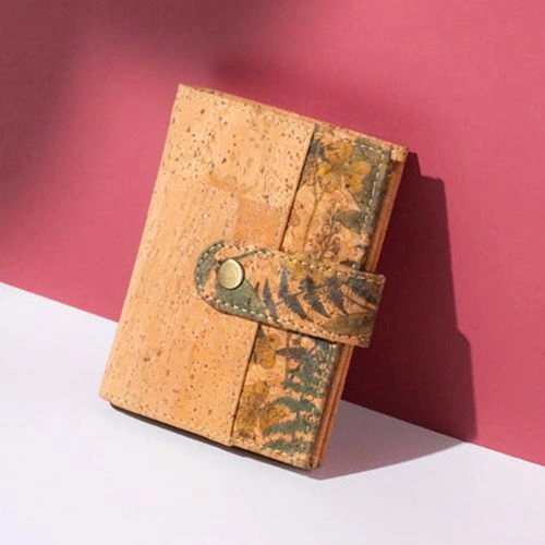 Classic Eco Friendly Finch Printed Cork Strapped Wallet