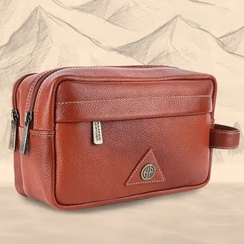 Marvellous Mens Leather Toiletry Bag