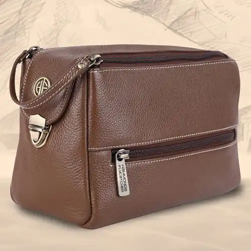 Awesome Leather Toiletry Bag