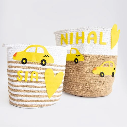 Chic Cotton Storage Basket Set