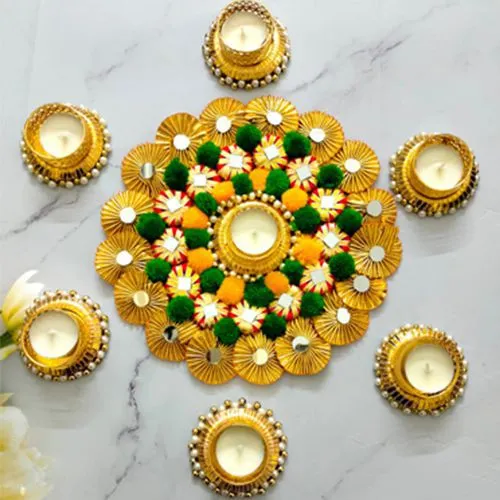 Festive MDF Rangoli Set