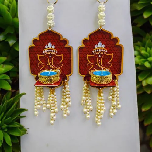 Beautiful MDF Diyas Set