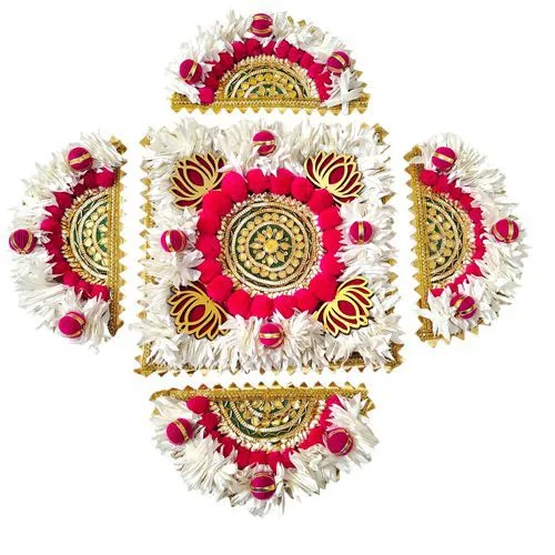 Vibrant Gajra Rangoli Set