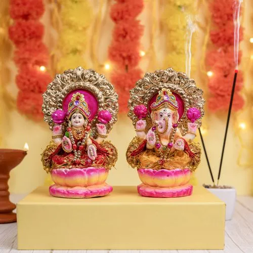 Divine Duo  Laxmi  N  Ganesh Idols