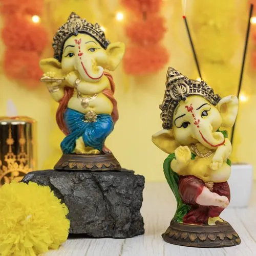 Unique Handcrafted Resin Ganesha Decor