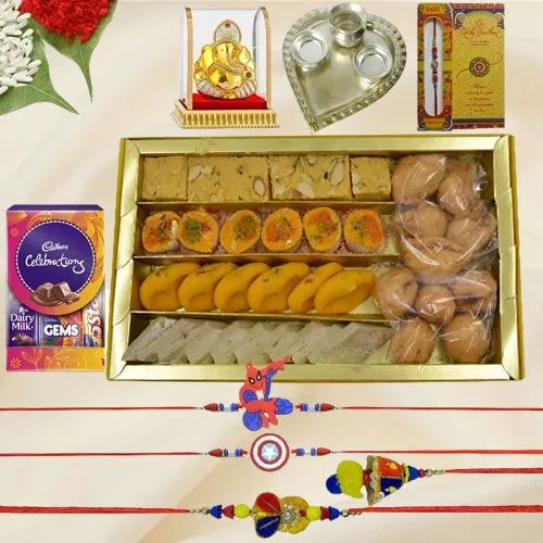 Sweet Tryst with Rakhi n Card