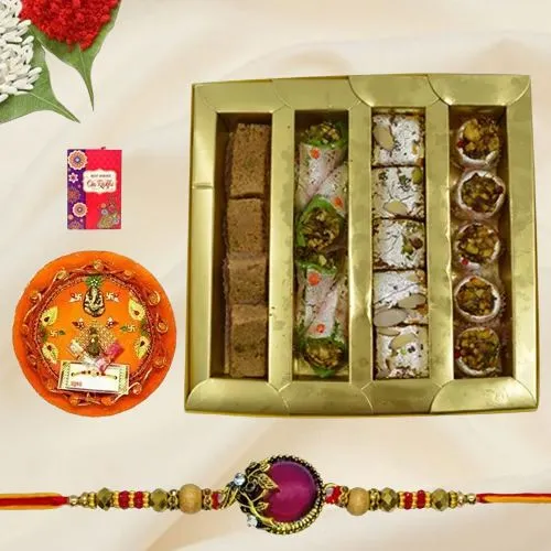 Fancy Rakhi with Kaju Galore