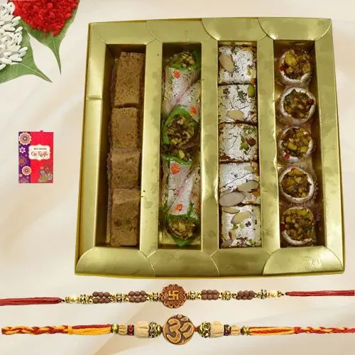 Auspicious Rakhi N Mouthful Sweets