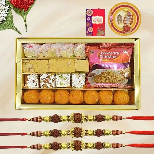 Enchanted Sweets n Rudrakhsha Rakhi