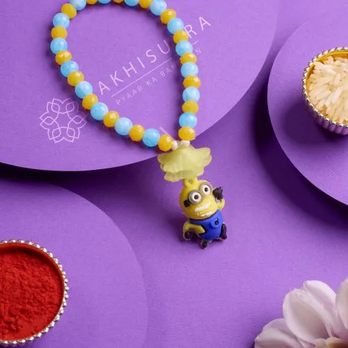 Fancy Beads N Minion Kids Rakhi