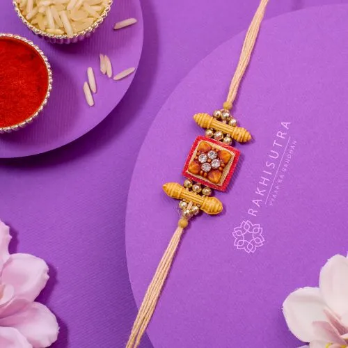 Gorgeous Ethnic Stoned Rakhi