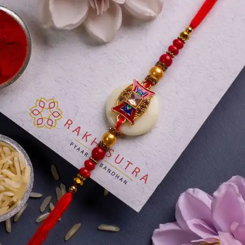 Amazing Kundan Rakhi for Brother